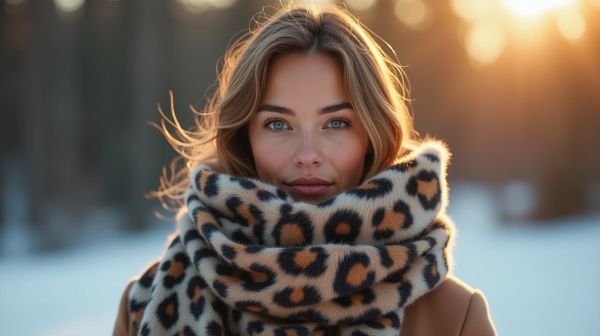 Osez le style avec une écharpe léopard moderne pour cet hiver
