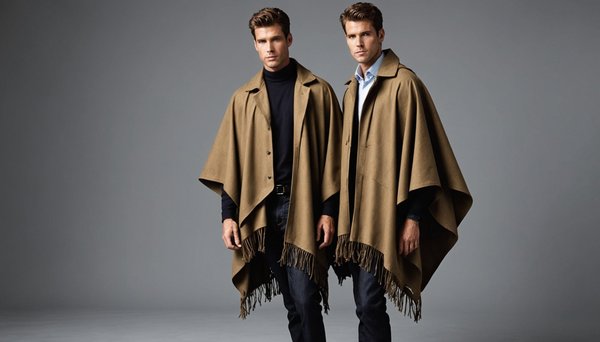 Poncho pour homme : le choix idéal pour affronter le temps.